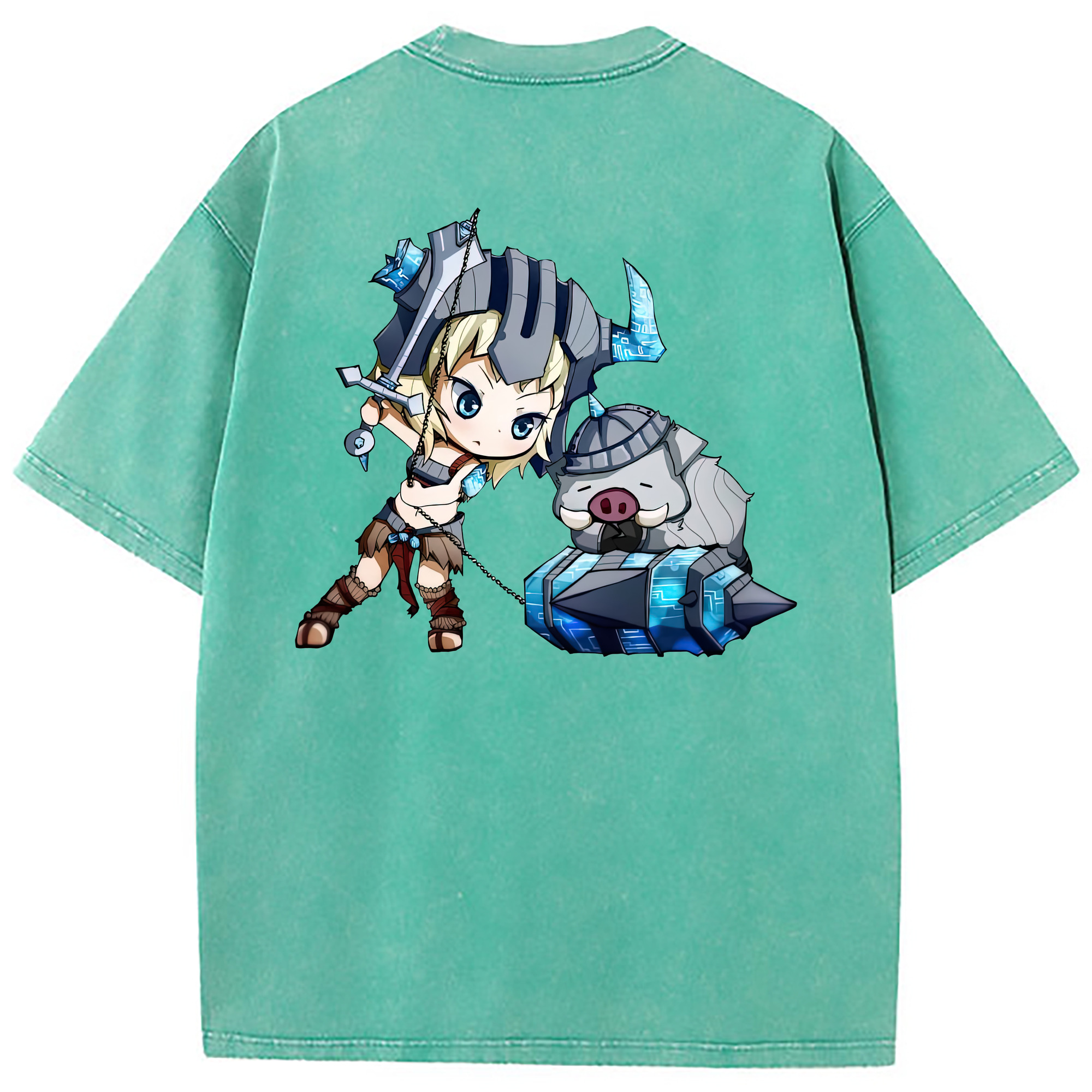 （画像用） リーグ・オブ・レジェンド League of Legends LOL 綿100% ヴィンテージ風 半袖Tシャツ（背面プリント）